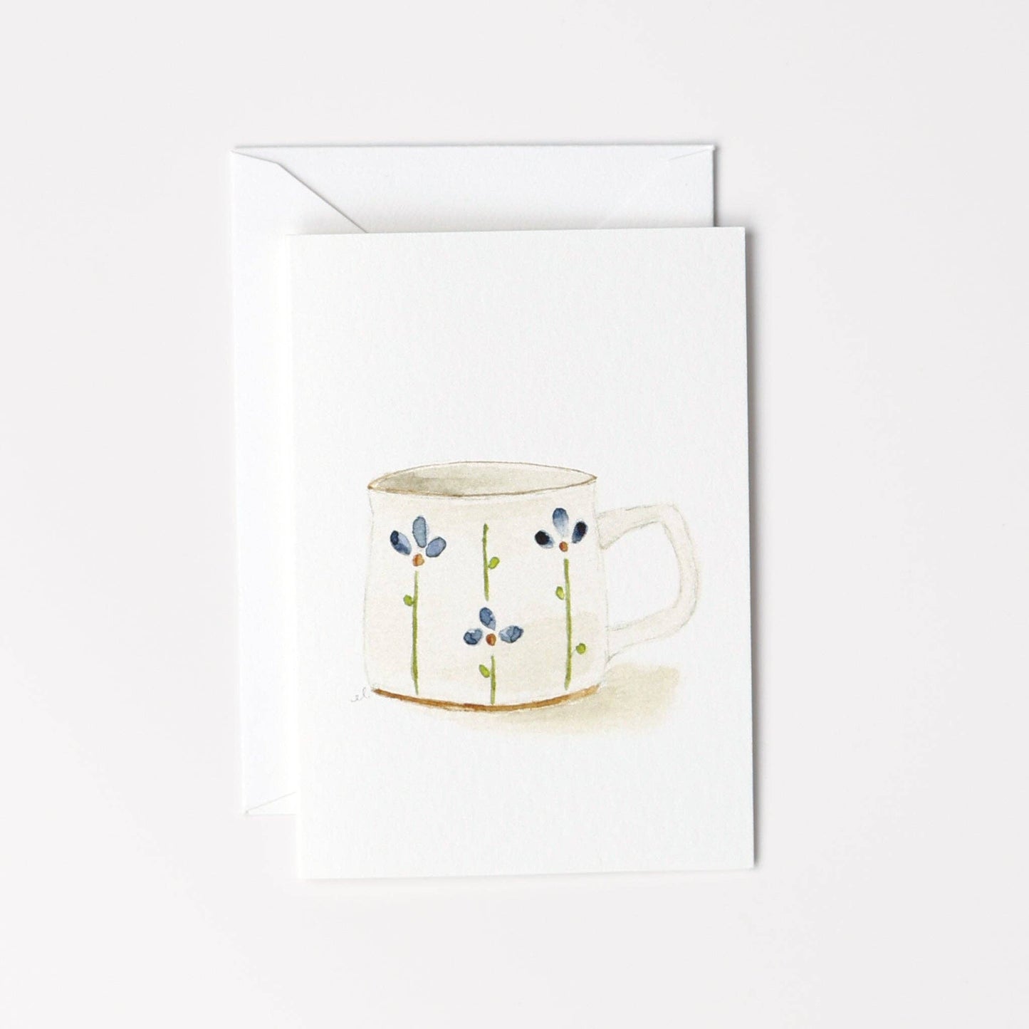 Mini Notecard - Flower Mug