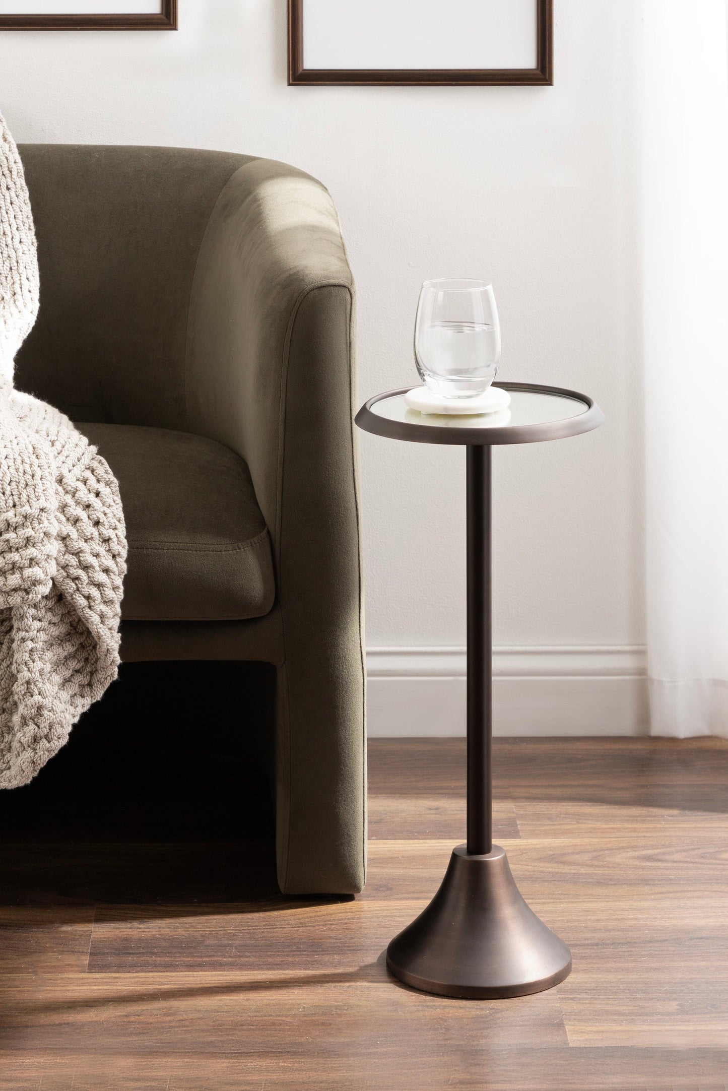 Sanzo Metal Cocktail Table or Plant Stand
