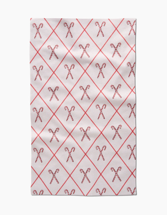 Kitchen Towel - Candy Canes - Christmas - Geometry
