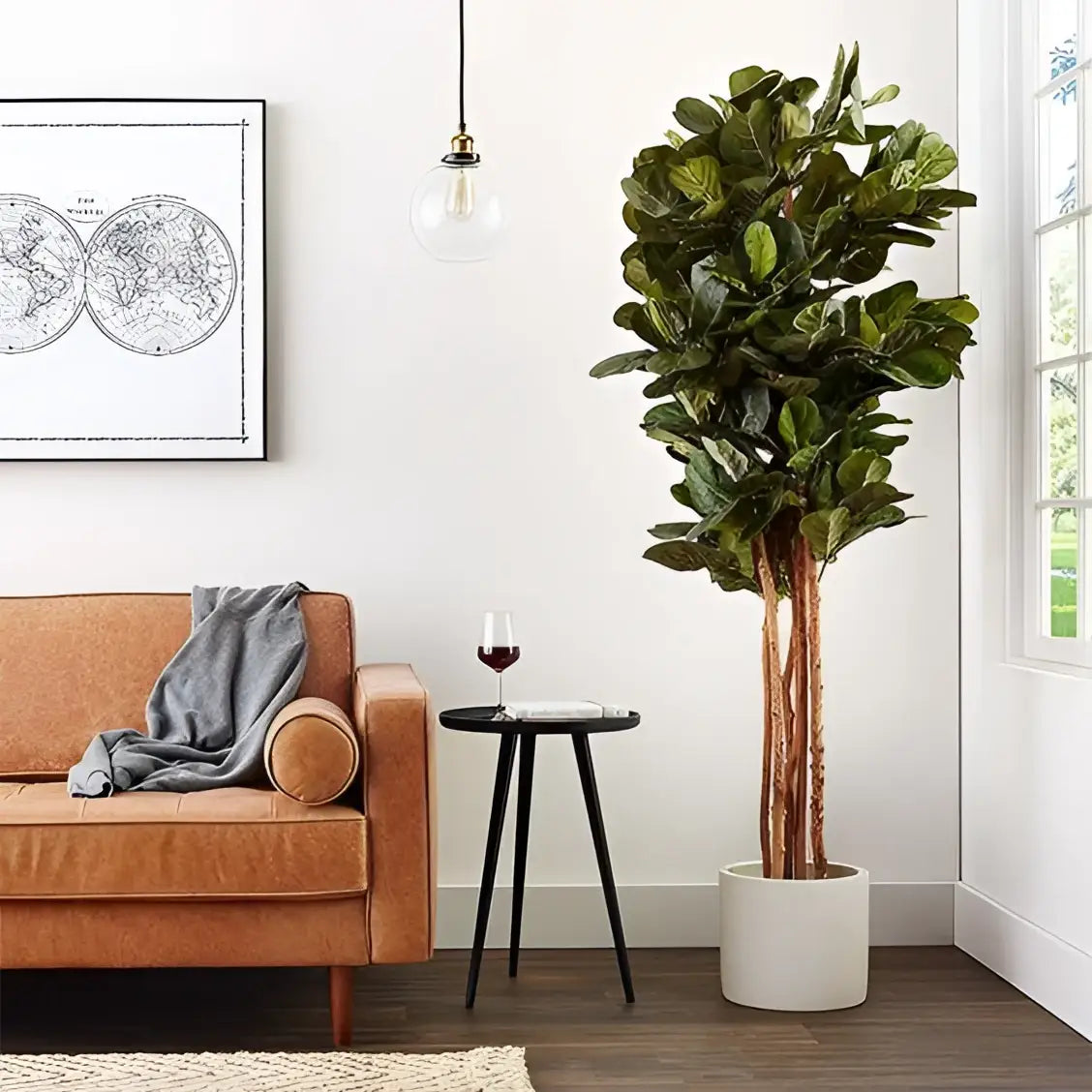 6’ Artificial Fiddle Leaf Fig Tree - Nearly Natural