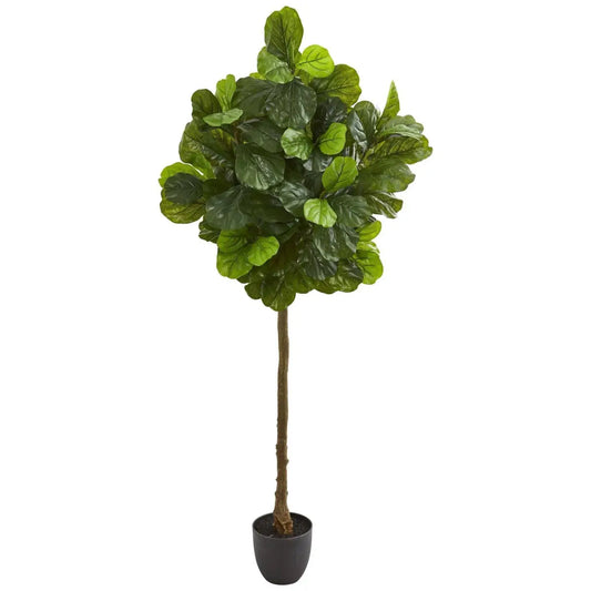 6’ Fiddle Leaf Artificial Tree (Real Touch) - Nearly Natural