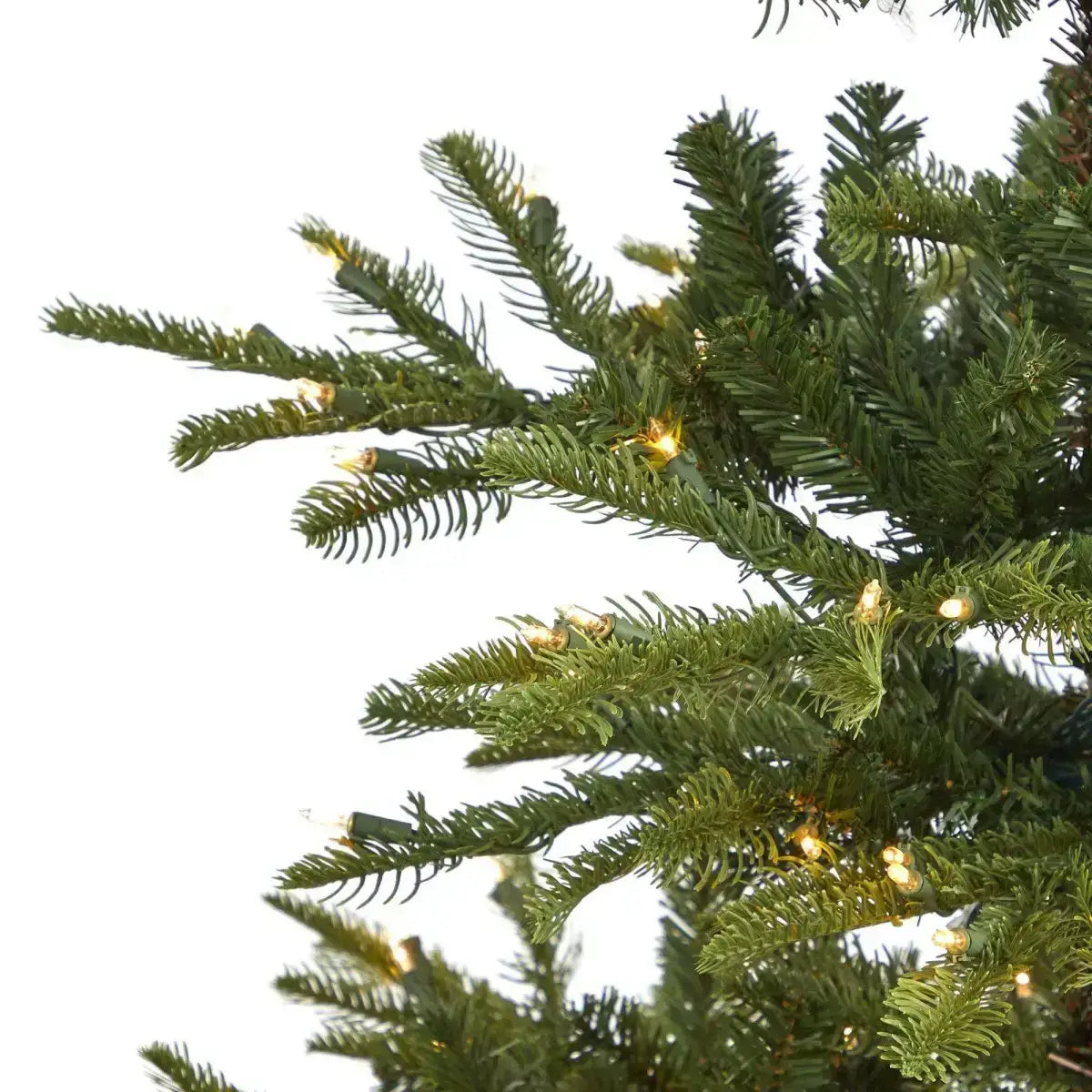 6’ Layered Washington Spruce Artificial Christmas Tree with 350 Clear Lights and 705 Branches - Green - Nearly Natural