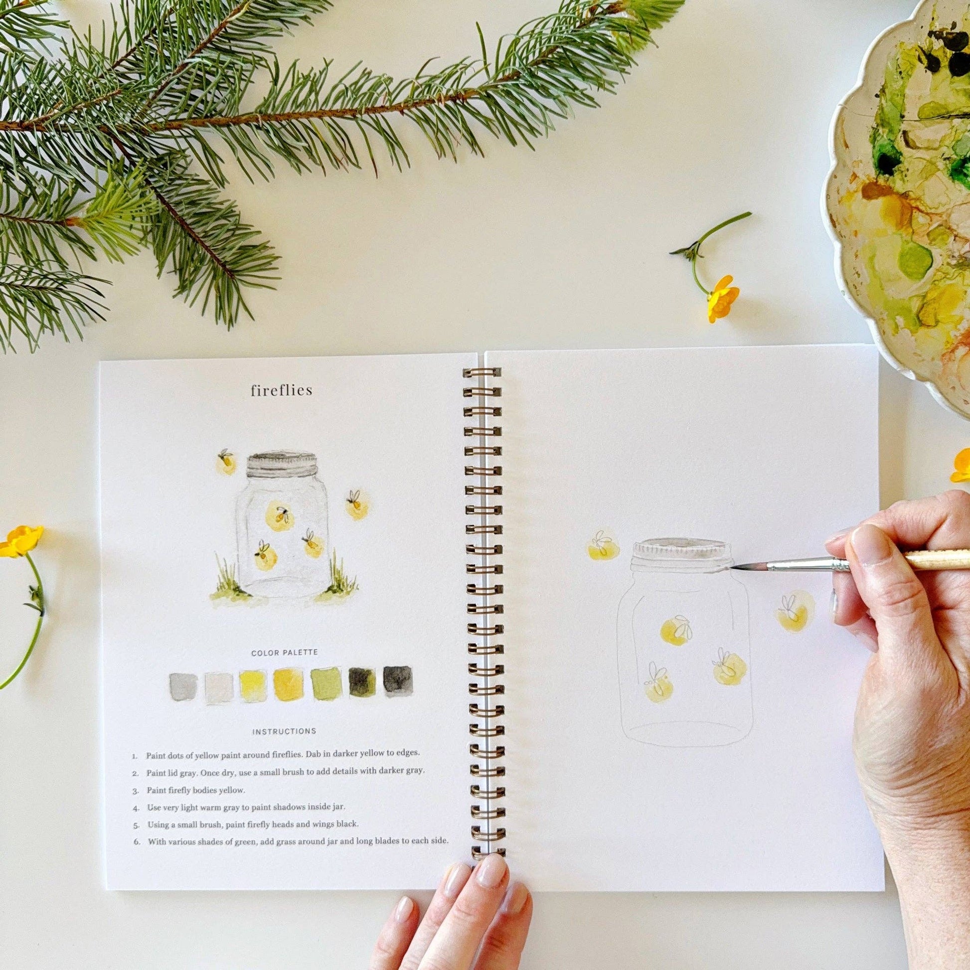 Watercolor Workbook - Camping - Emily Lex - emily lex studio