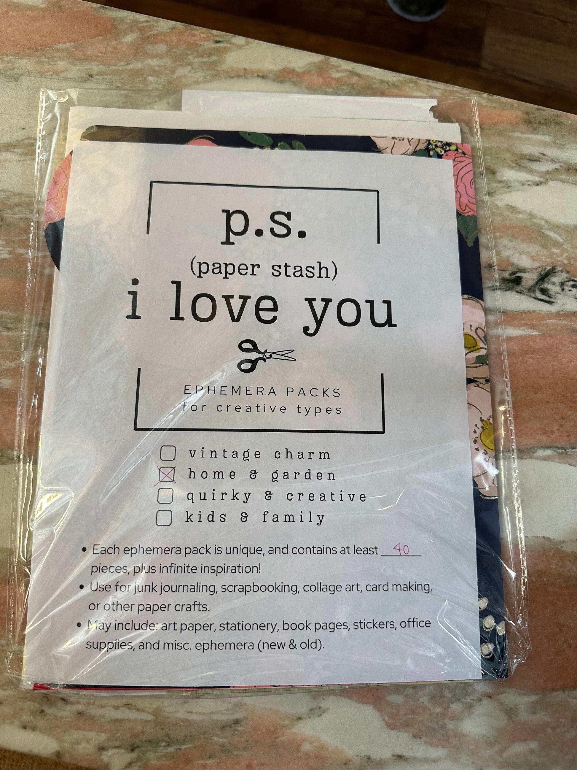 Ephemera Paper Pack - choose your theme