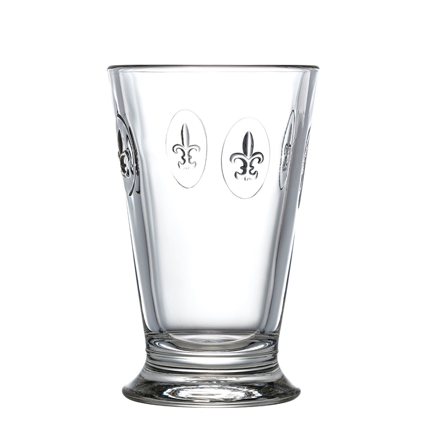 Ensemble de 6 verres à thé glacé Fleur de Lys