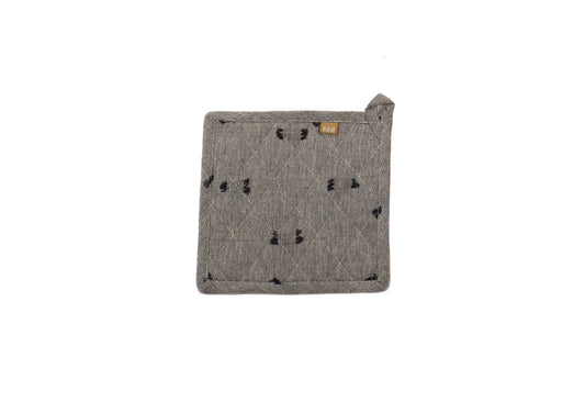 Pot Holder - Dark Slate Blue Tuft