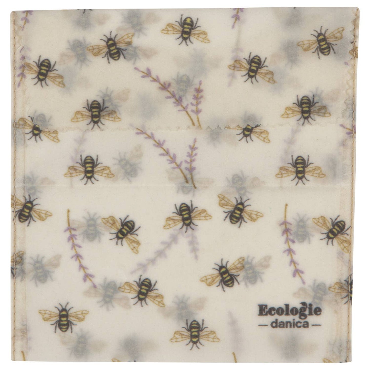 Beeswax Sandwich Bag - Bees - Set of 2 Food Wraps