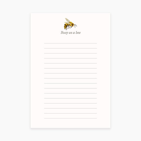 BUSY AS A BEE Notepad