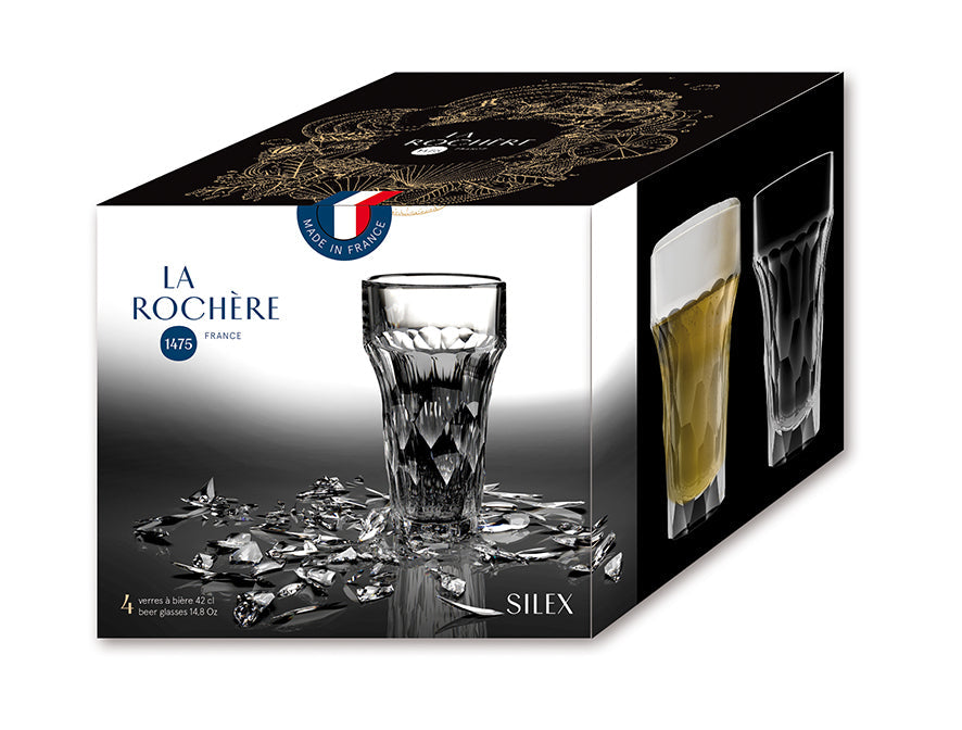 Silex Beer Glasses - Set of 4 - La Rochere NA