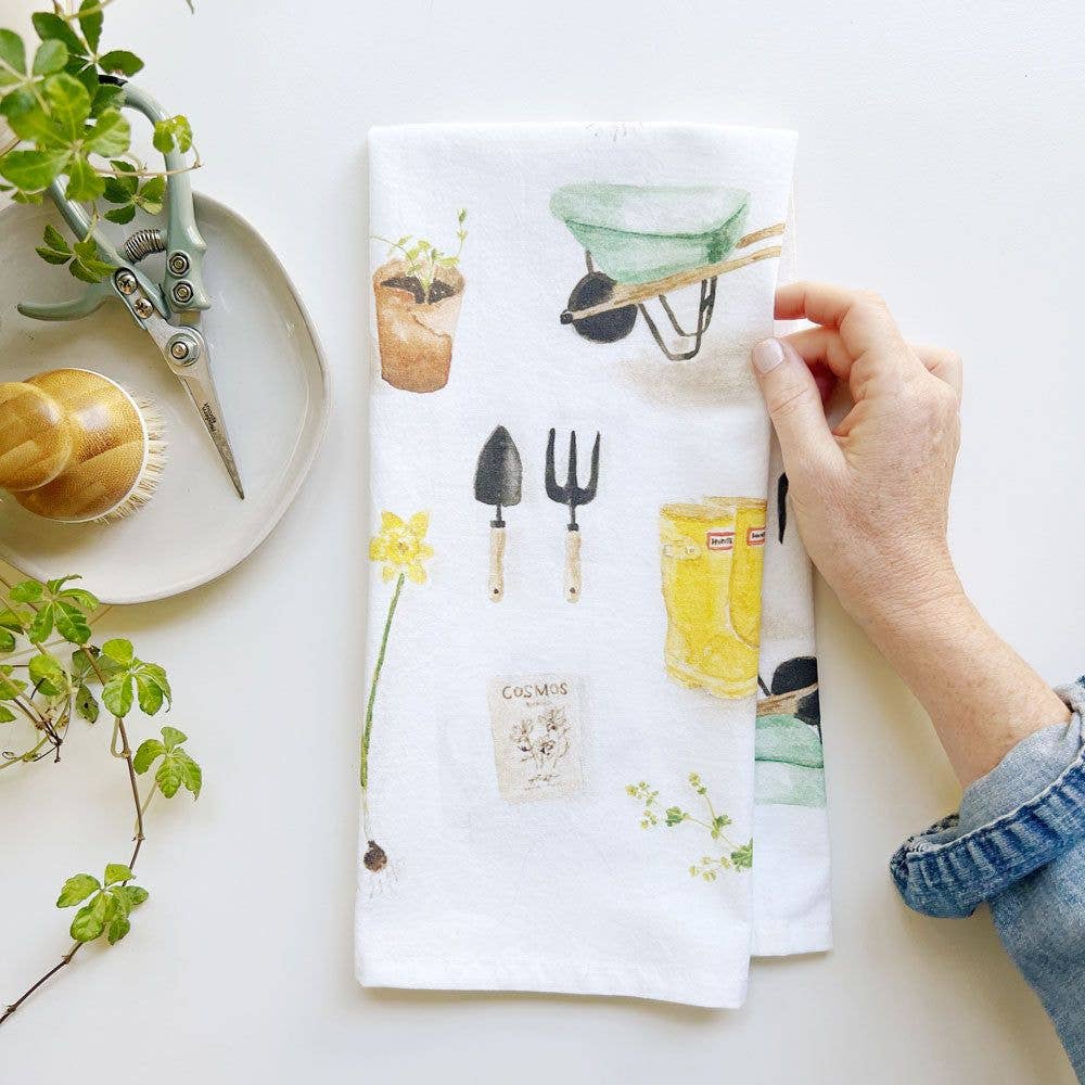 Kitchen Tea Towel - Gardening