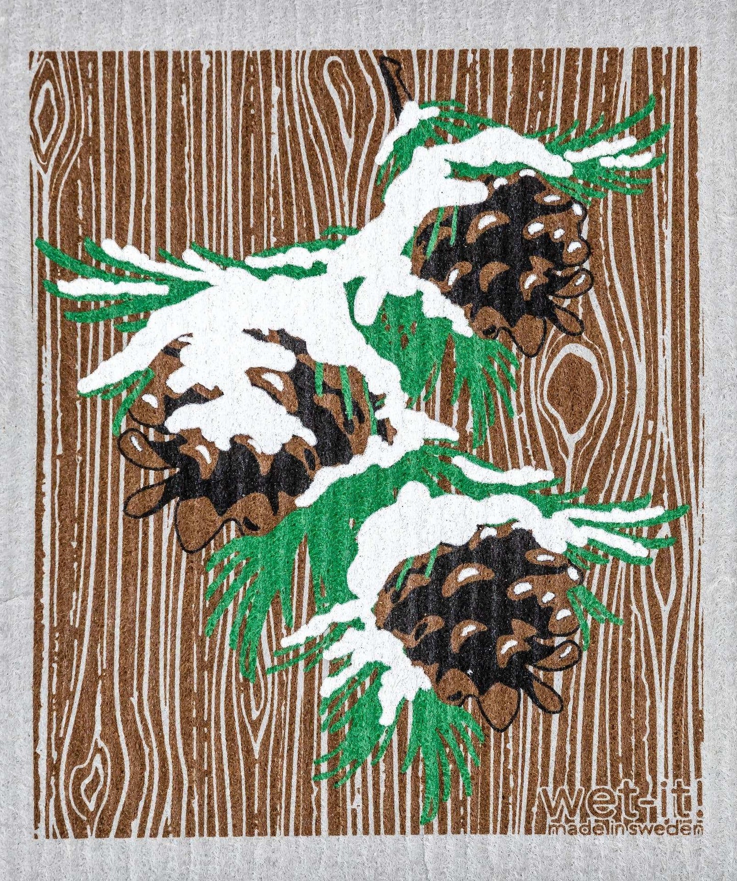 Swedish Dish Cloth - Winter Pine - Wet-it!
