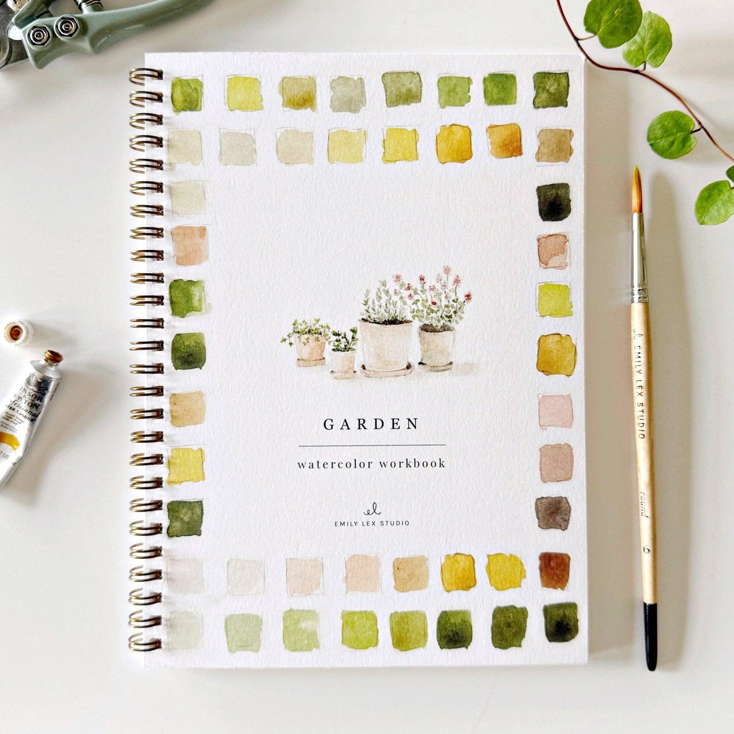 Cuaderno de trabajo de acuarela - Jardín