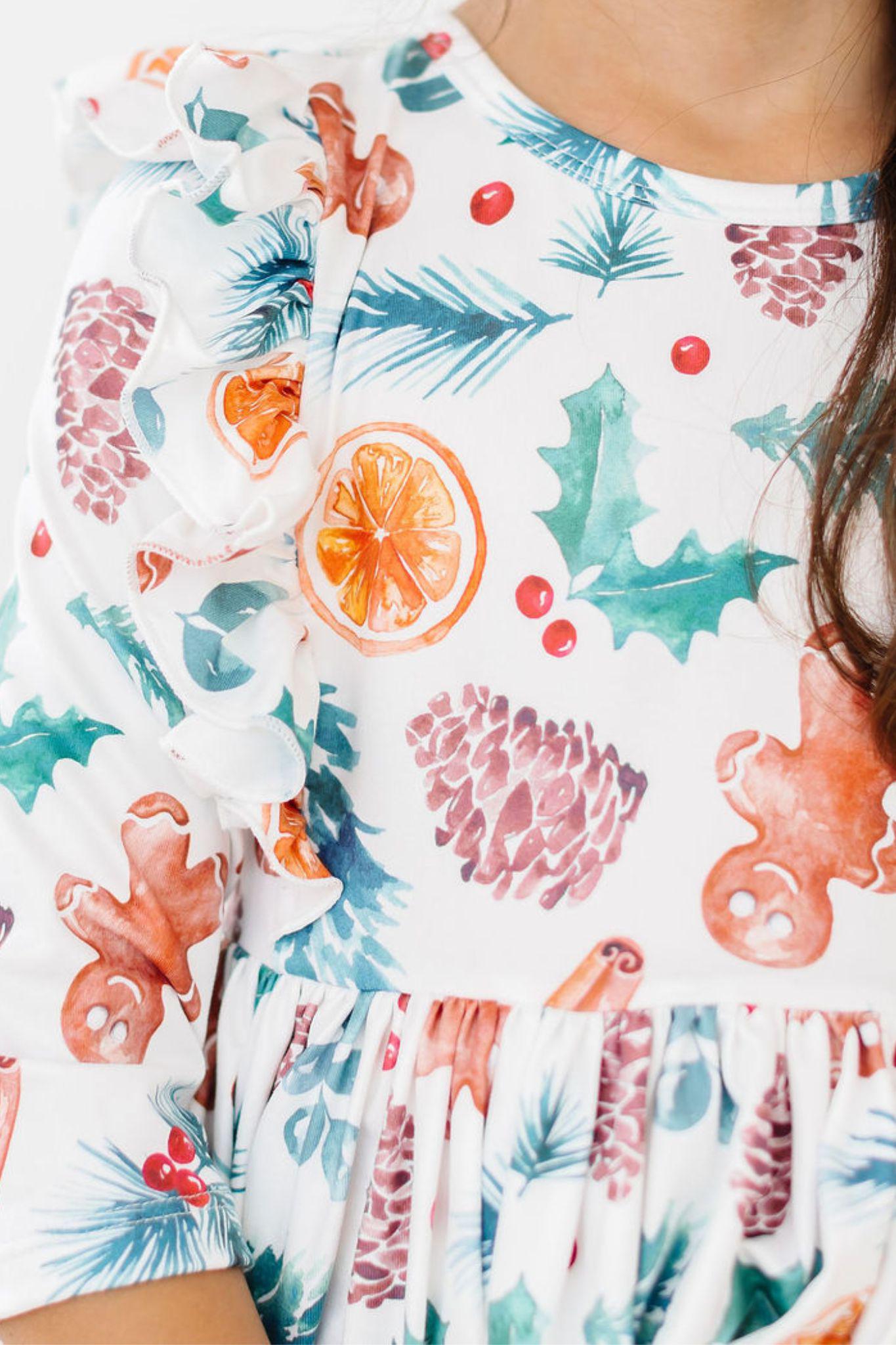 Classic Christmas Ruffle Twirl Dress - Mila & Rose ®