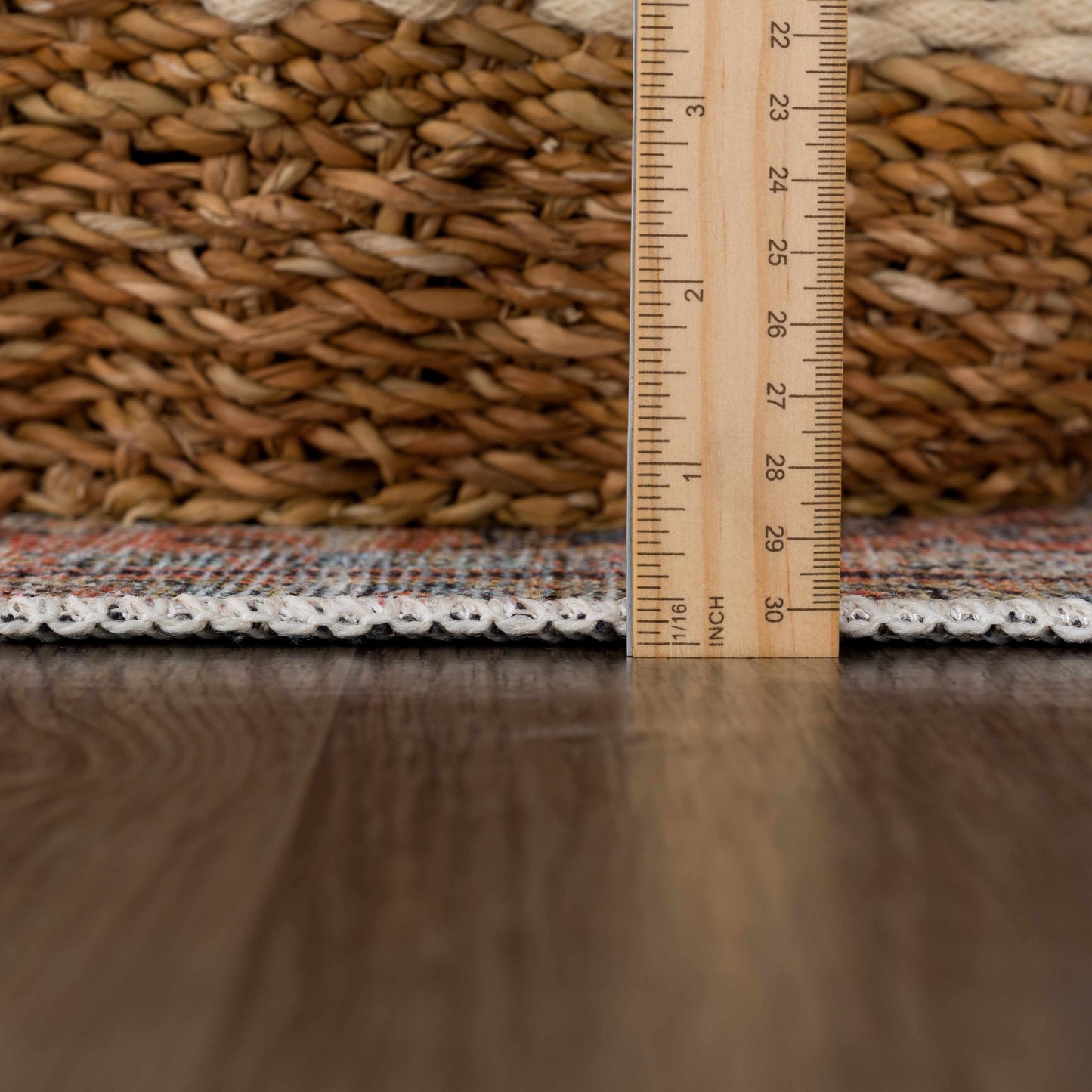 Urpi Rose & Blue Washable Area Rug - Clearance - Boutique Rugs