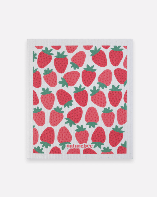 Swedish Dishcloth - Strawberries Sponge Cloth