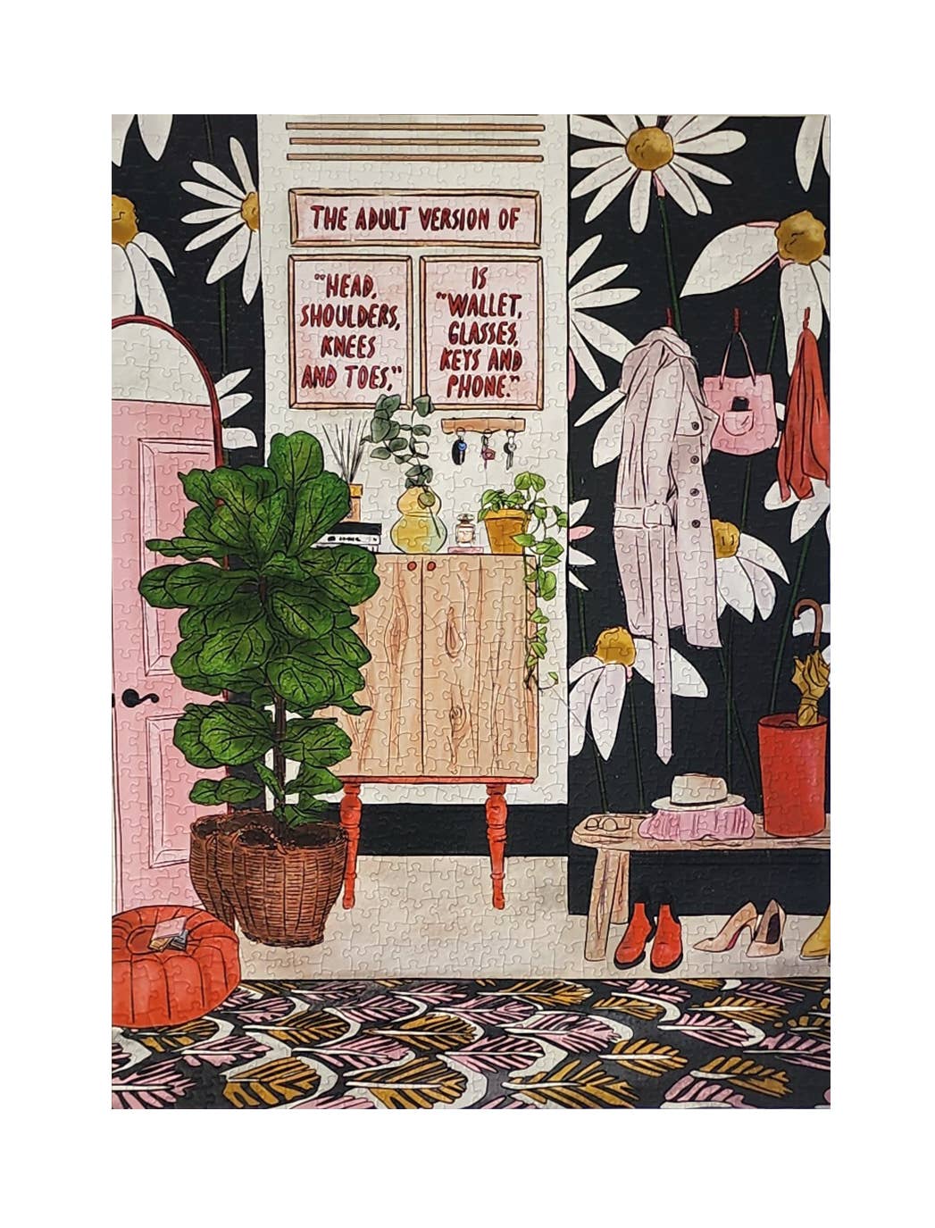 Jigsaw Puzzle - Wallet Glasses Keys Phone - 1000 piece - ellembee gift