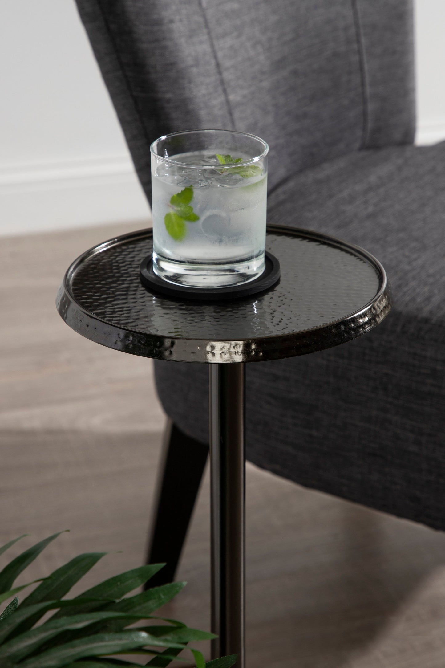 Sanzo Metal Cocktail Table or Plant Stand