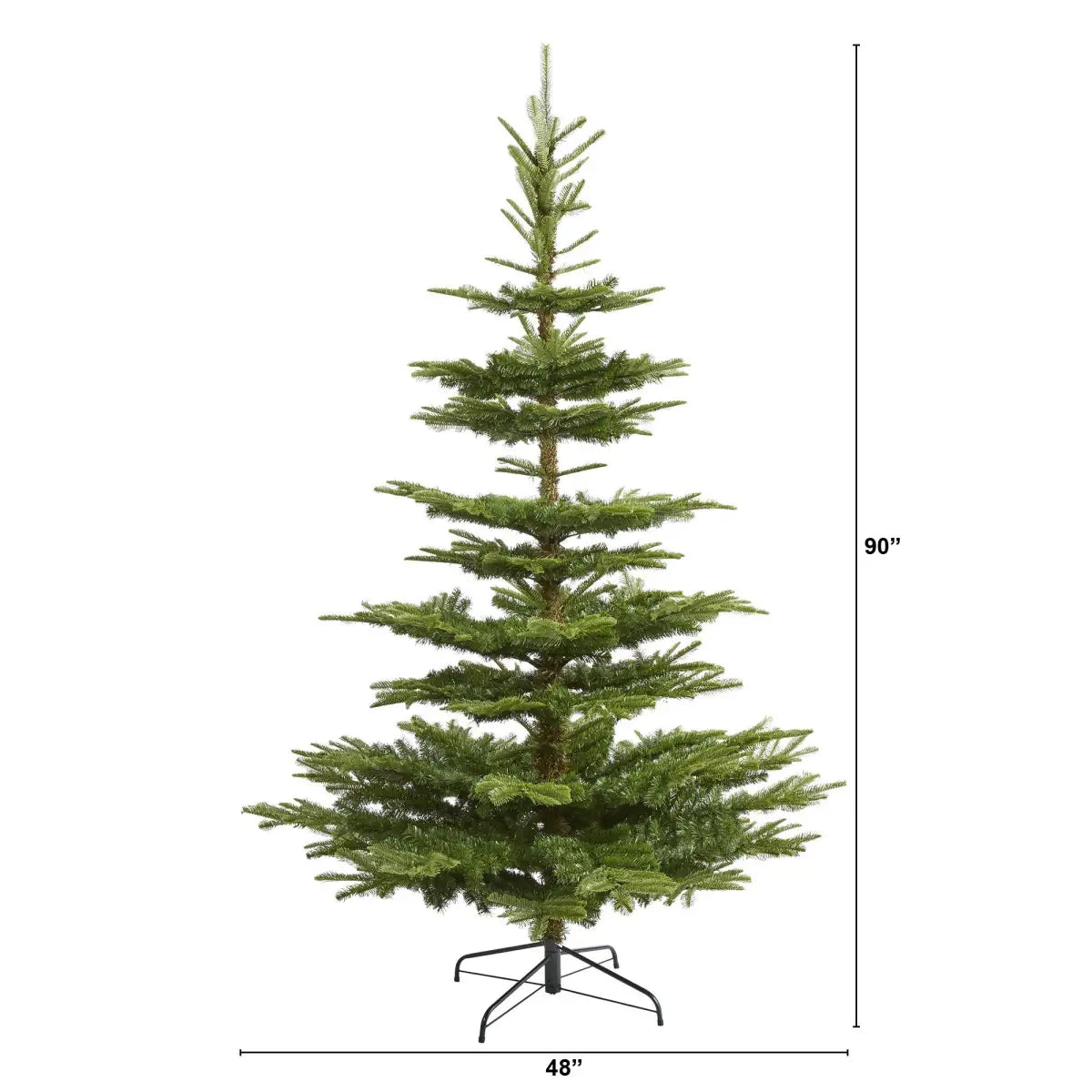 7.5’ Layered Washington Spruce Artificial Christmas Tree with and 1325 Bendable Branches - Green - Nearly Natural