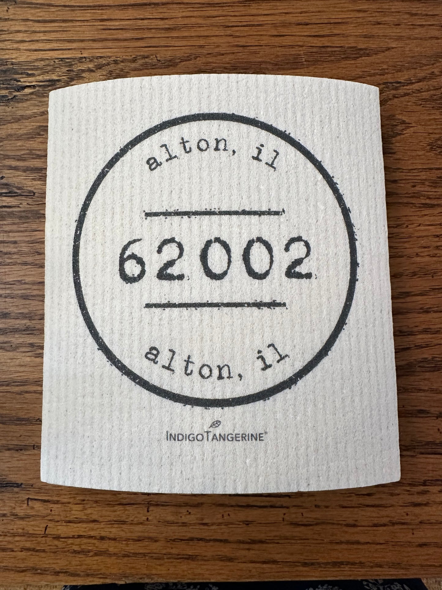 62002 Alton IL Postmark - Swedish Dish Cloth