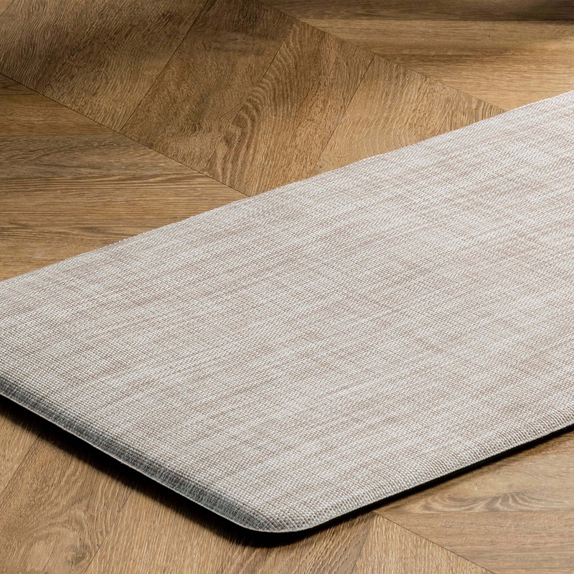 Gray Linen Look Anti-Fatigue Mat