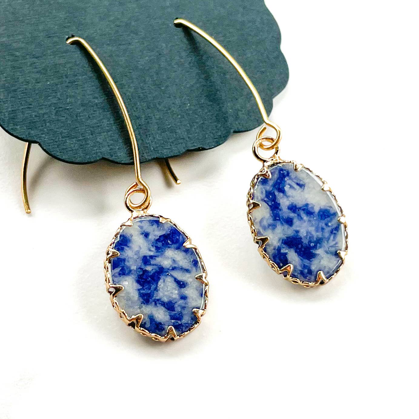 ’Worthy’ Earrings in Sodalite