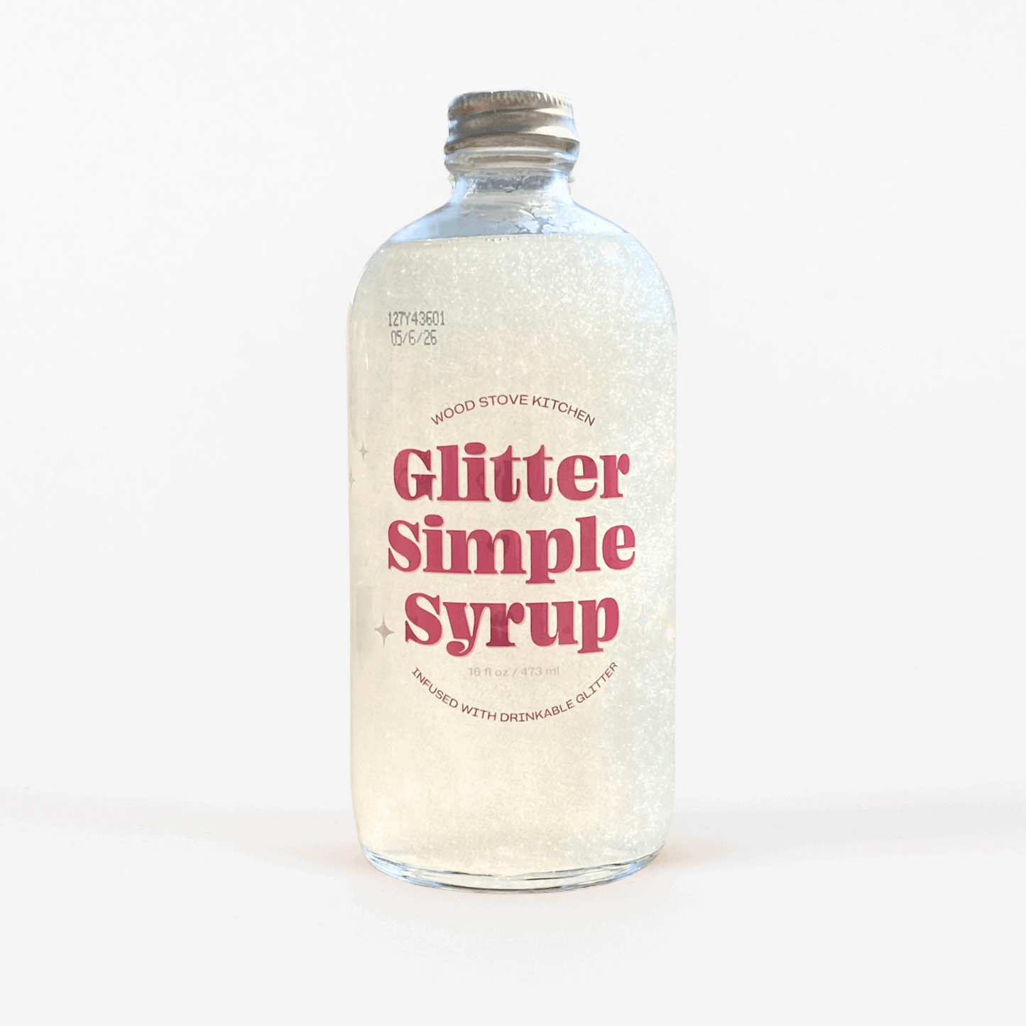 Glitter Simple Syrup with Edible Glitter