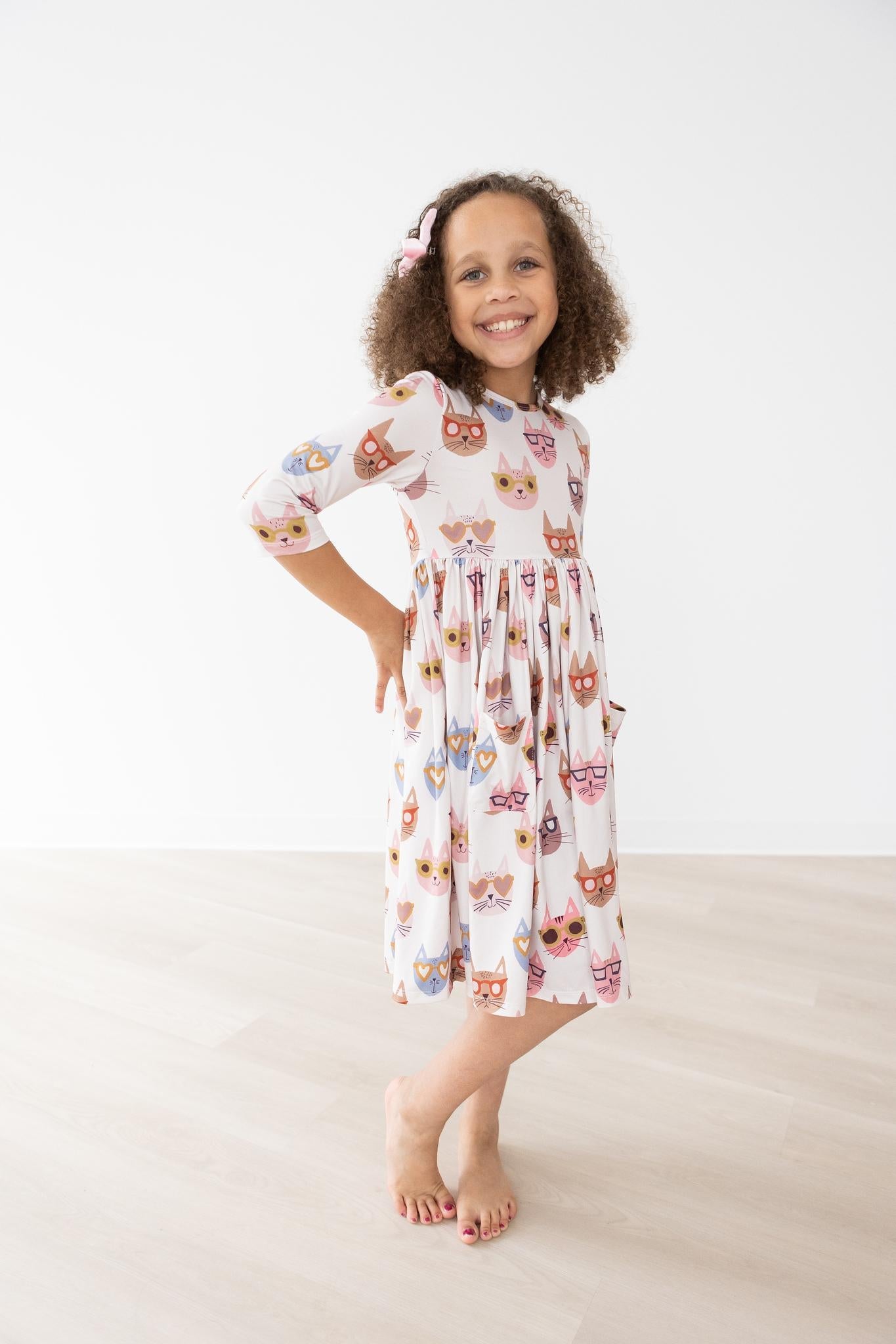 Cattitude Kitty Twirl Dress - Mila & Rose ®