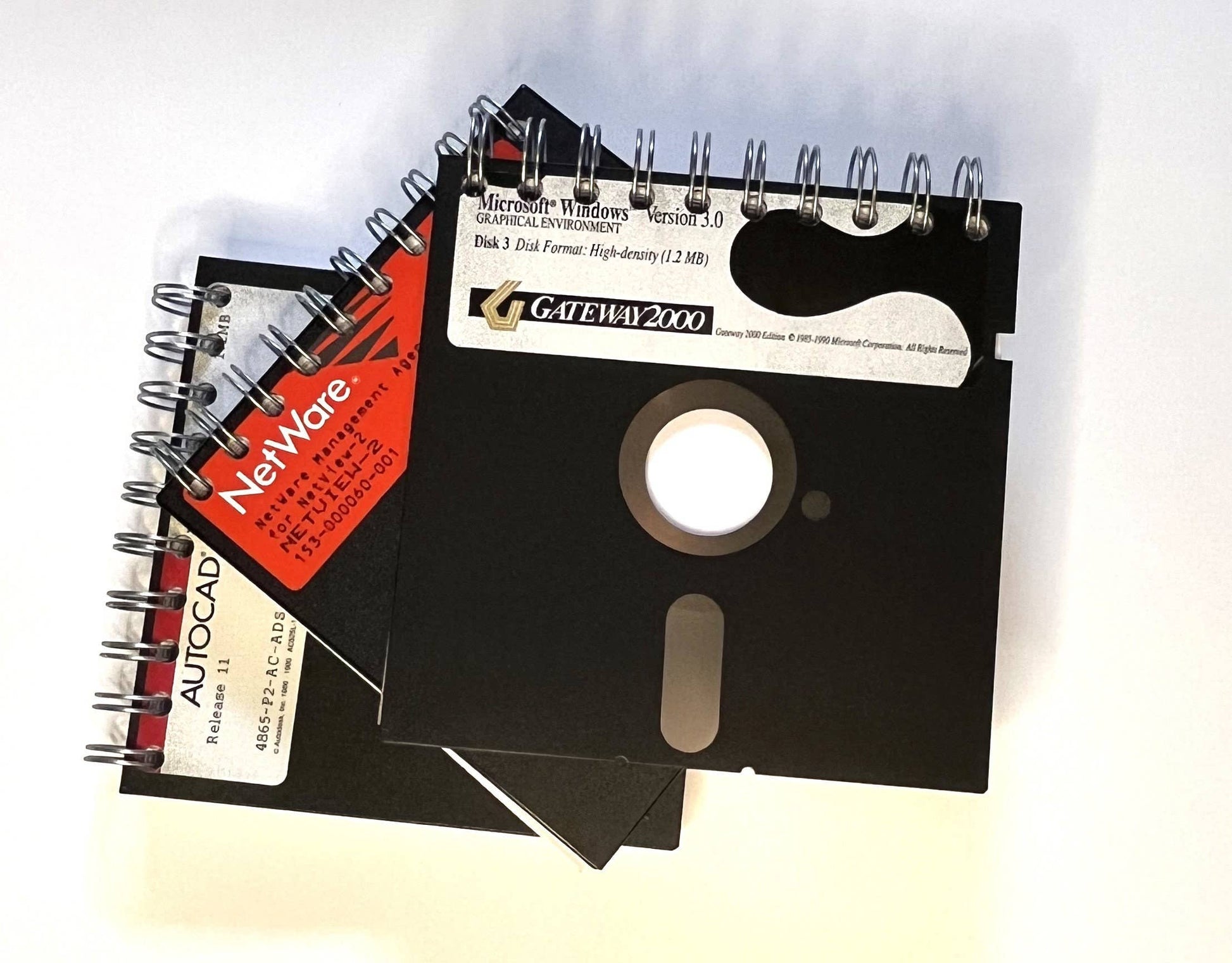 Vintage Upcycled Floppy Disk Journal - Floppy Disk Journal