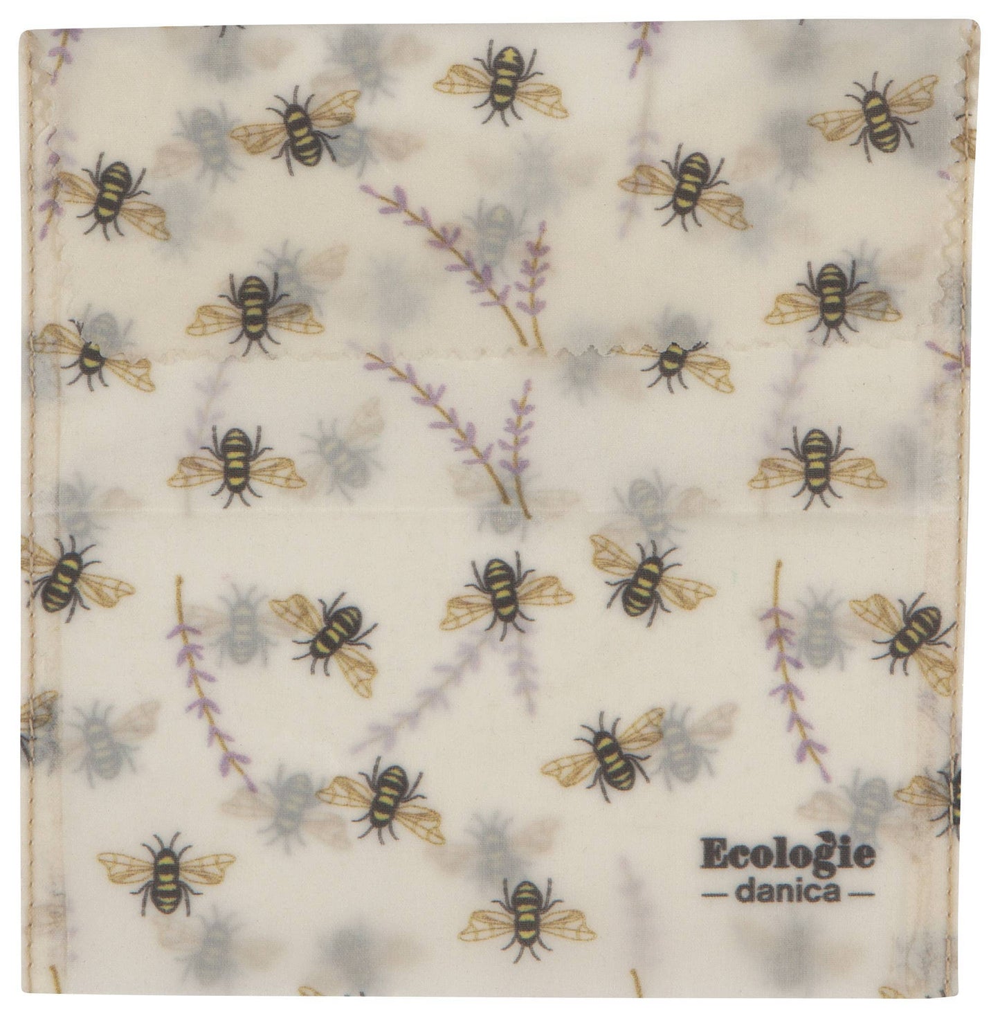 Beeswax Sandwich Bag - Bees - Set of 2 Food Wraps