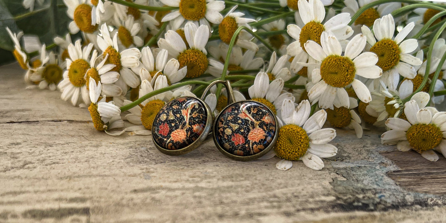 Hermosos aretes vintage de otoño