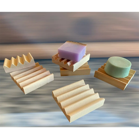 Soap or Shampoo Bar Soap Dish - 3’’ Square - Howells Wood Products