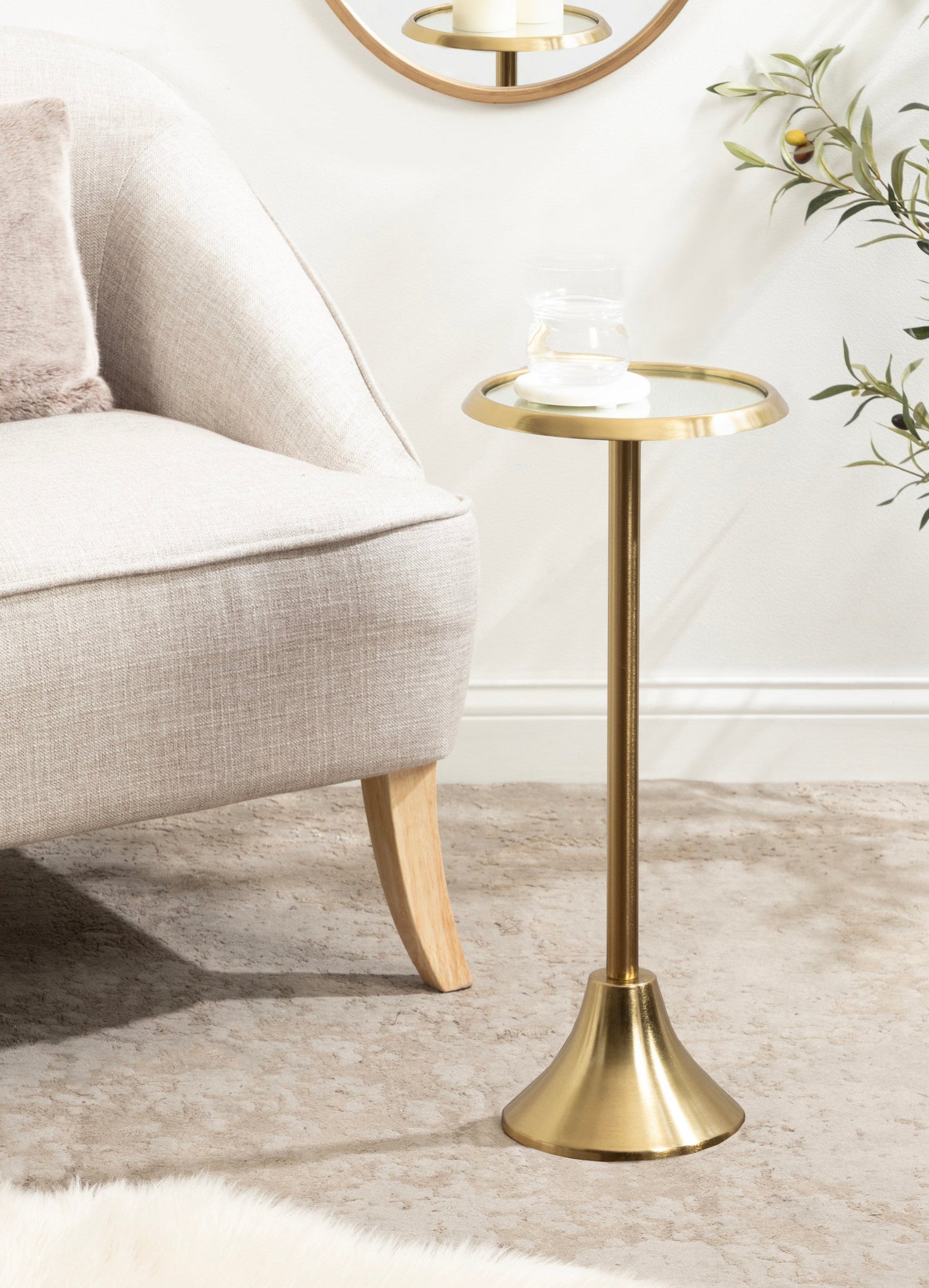 Sanzo Metal Cocktail Table or Plant Stand