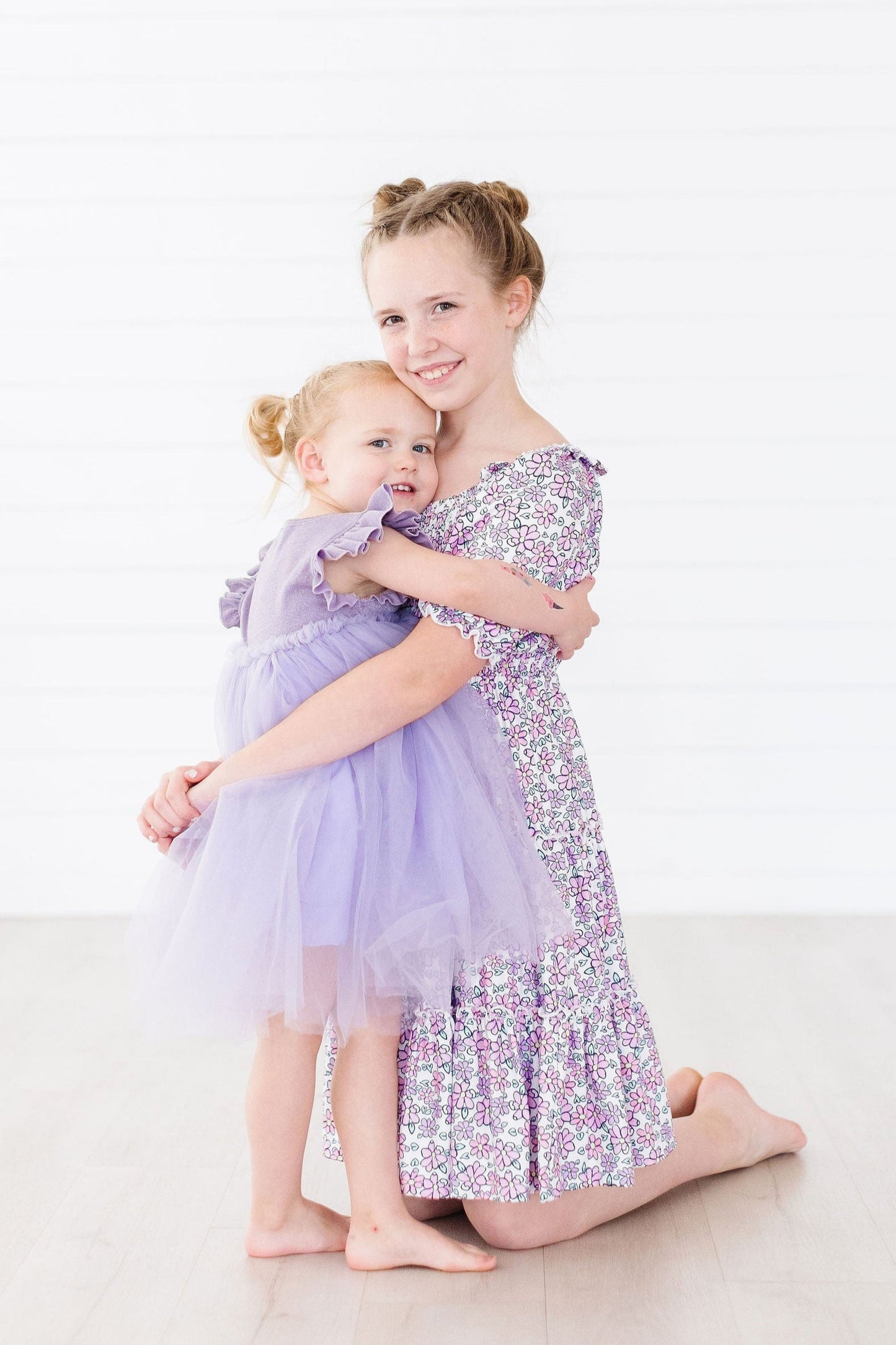 Lovely Lavender Smocked Ruffle Dress