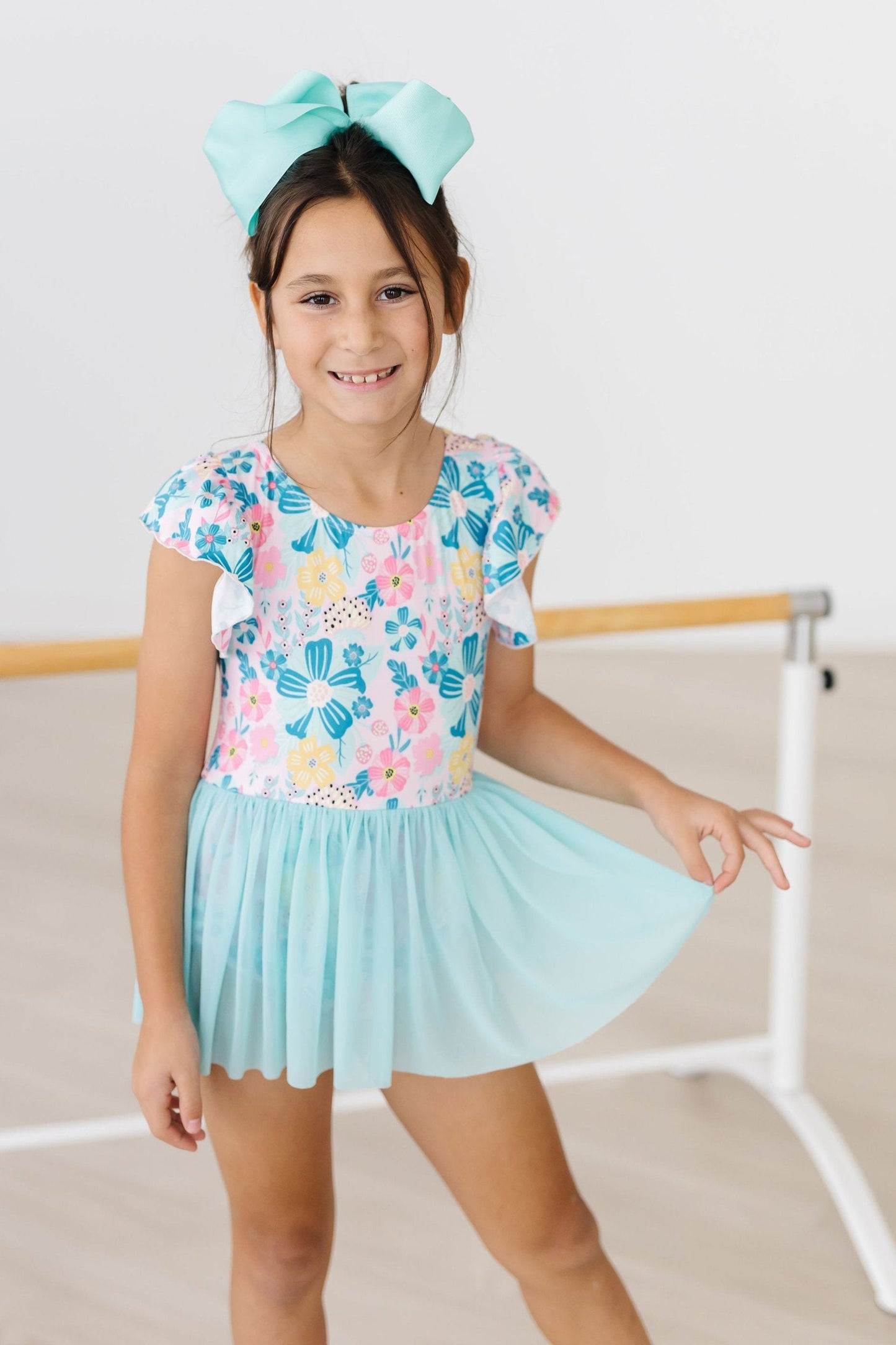 Floral Garden S/S Twirl Leotard