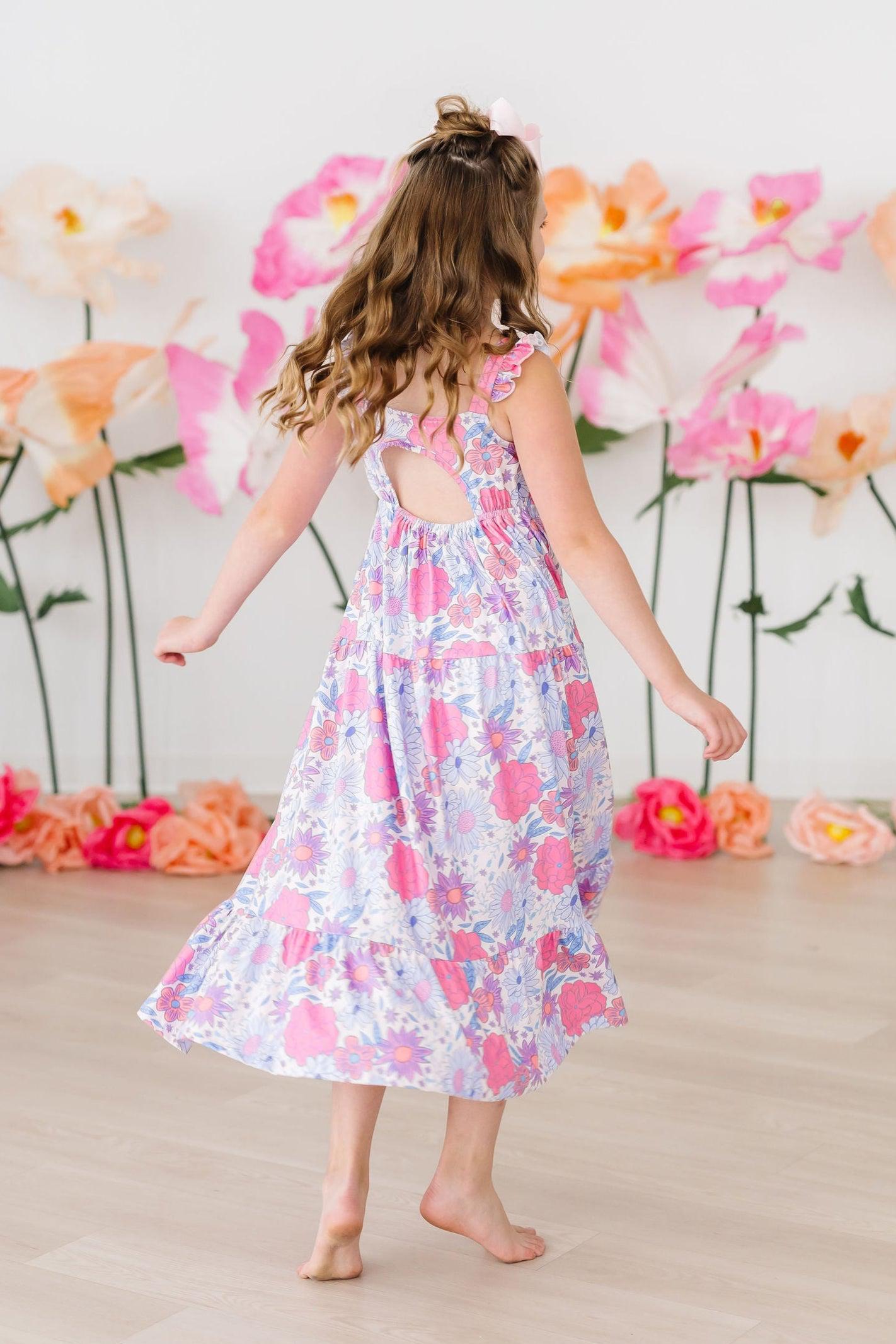 Sweet Springtime Ruffle Maxi Dress