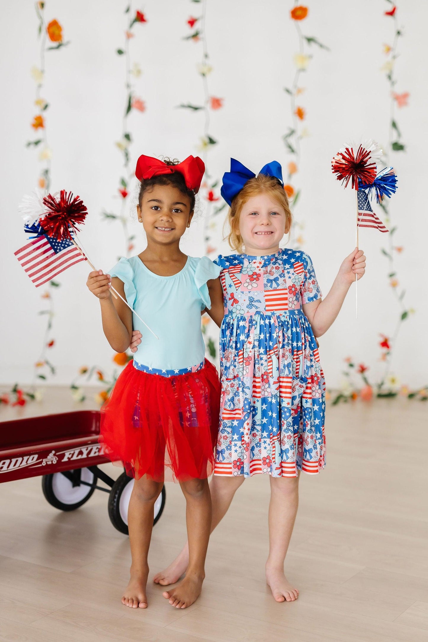 Patriotic Patchwork Tutu Shorts