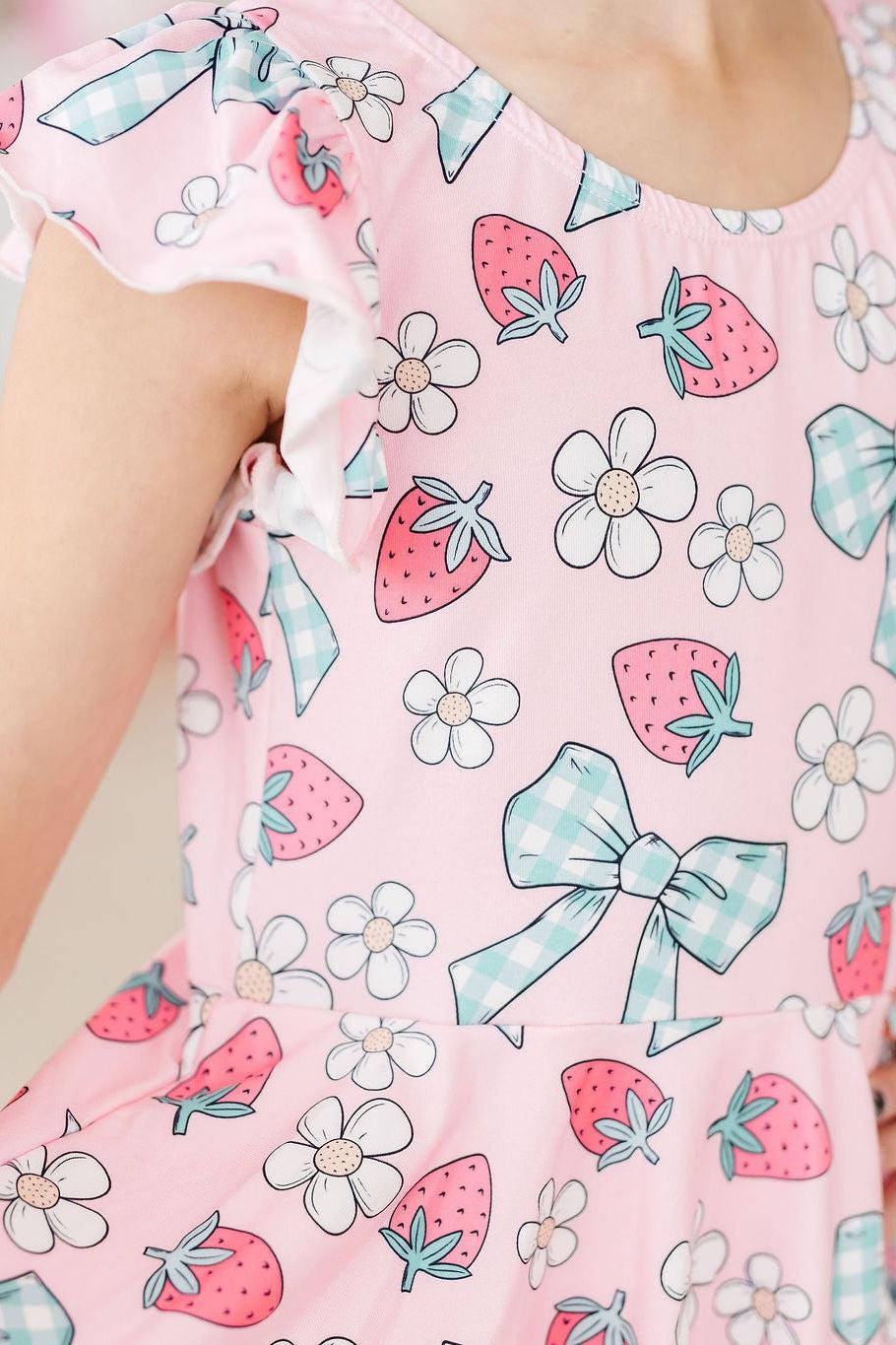 Berry Picnic S/S Twirl Leotard