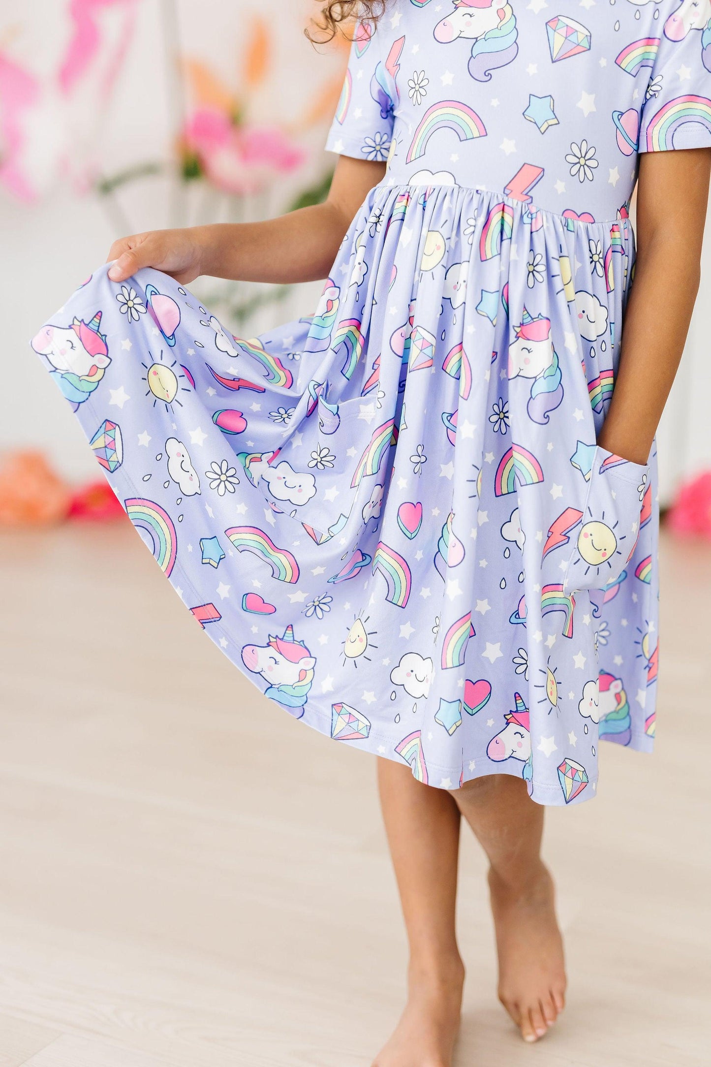 Galactic Unicorns S/S Pocket Twirl Dress