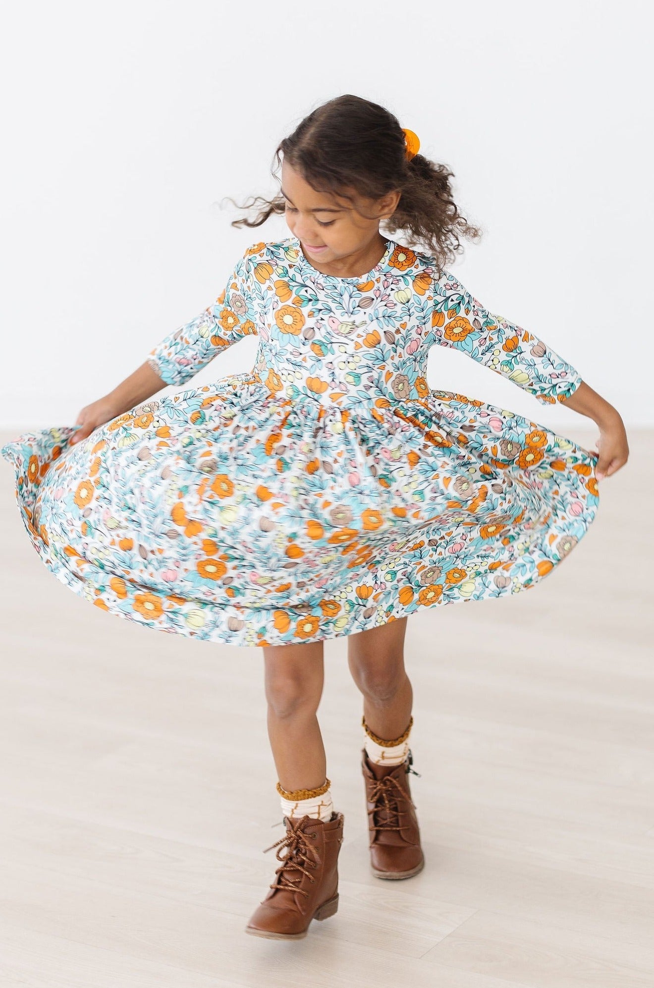 Vintage Vibes Floral Twirl Dress