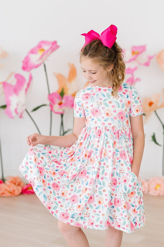 Rosettes S/S Pocket Twirl Dress