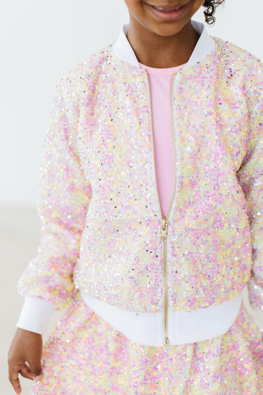 SALE Spring Rainbow Sequin Jacket