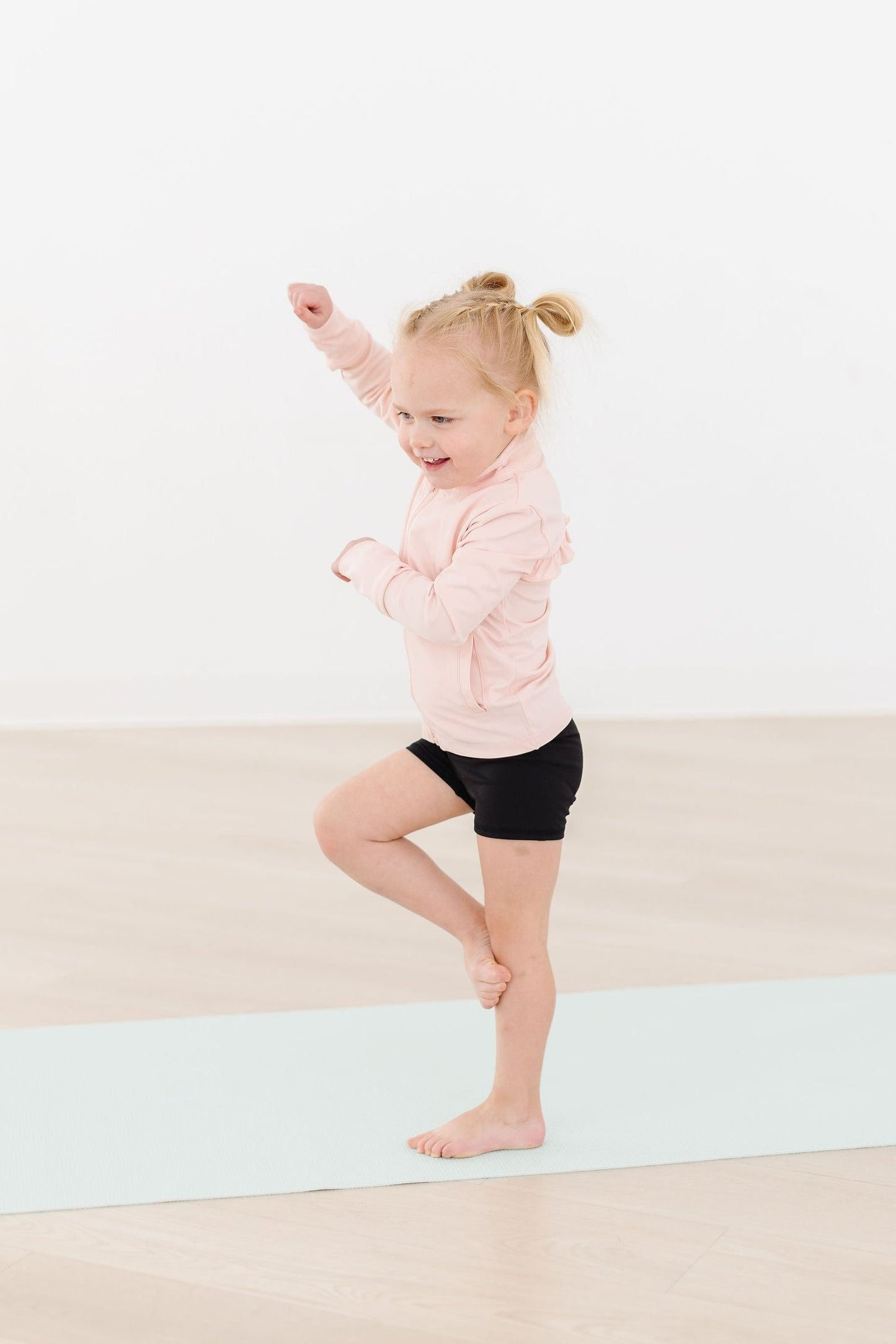 Balanced Black Active Shorty Shorts