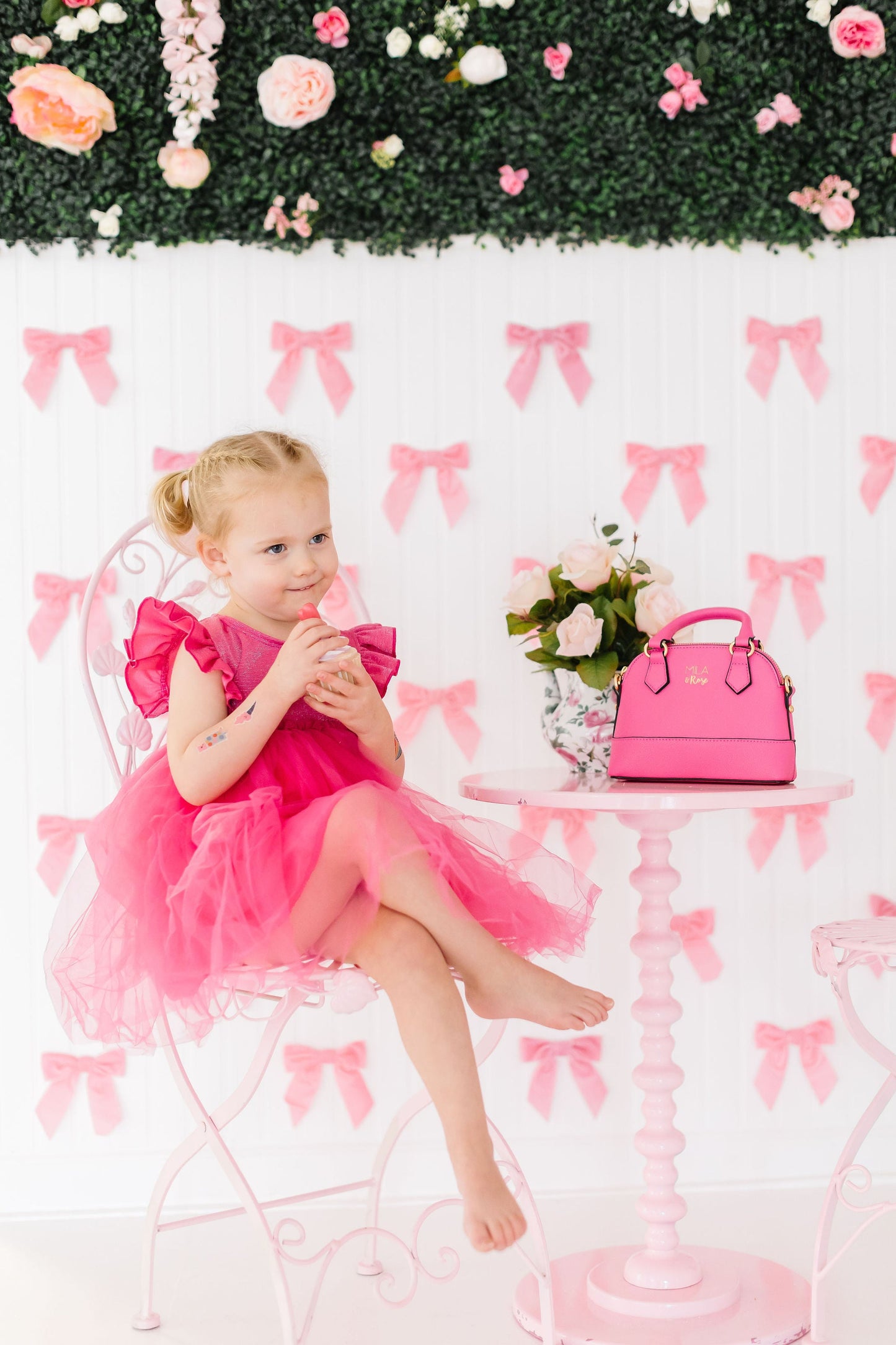 Hot Pink Shimmer Tutu Dress