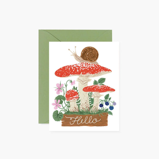 HELLO SNAIL Greeting Card