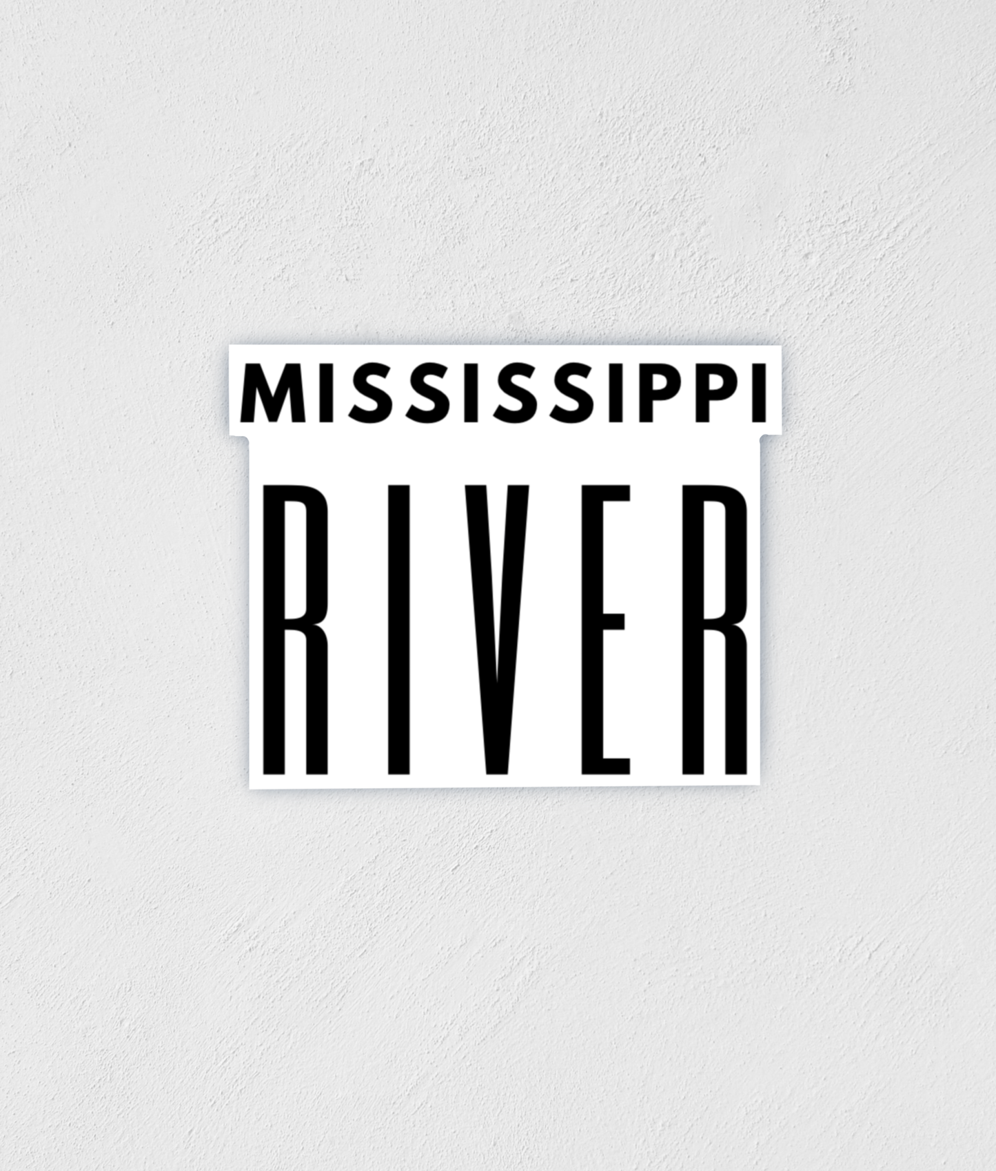 Pegatina impermeable del río Mississippi