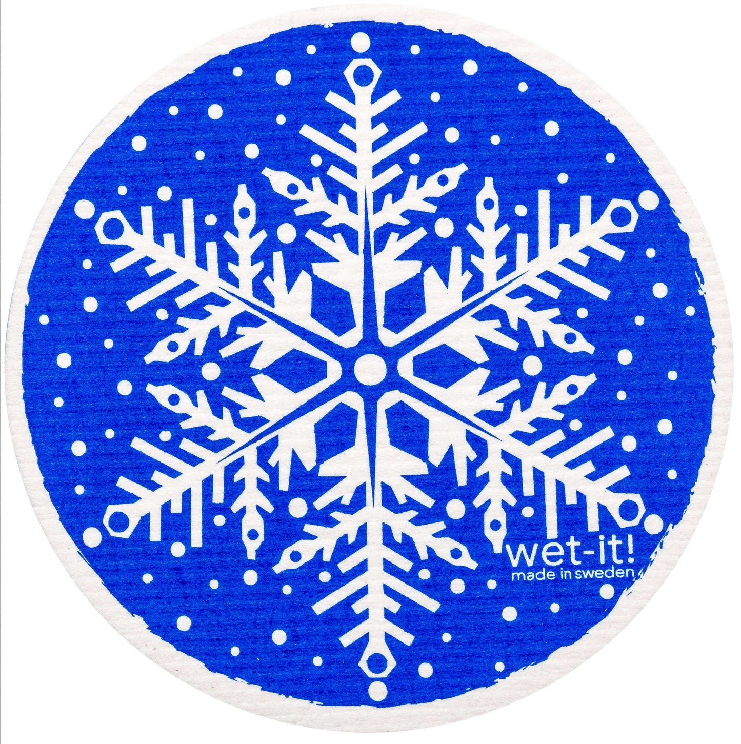 Swedish Dish Cloth - Blue Snowflake - Wet-it!