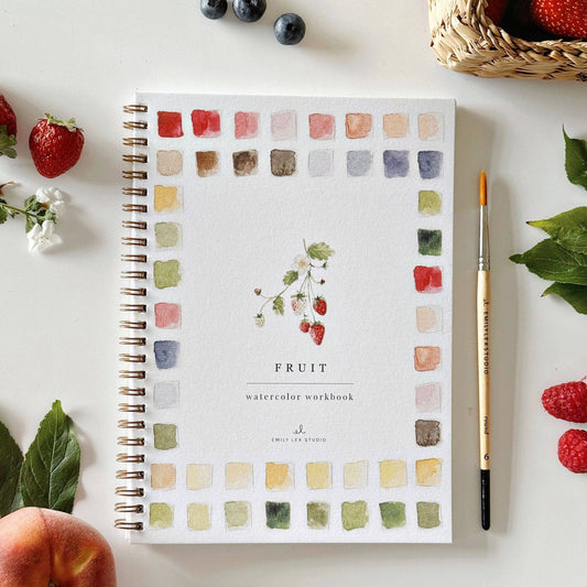 Watercolor Workbook - Fruit - Emily Lex