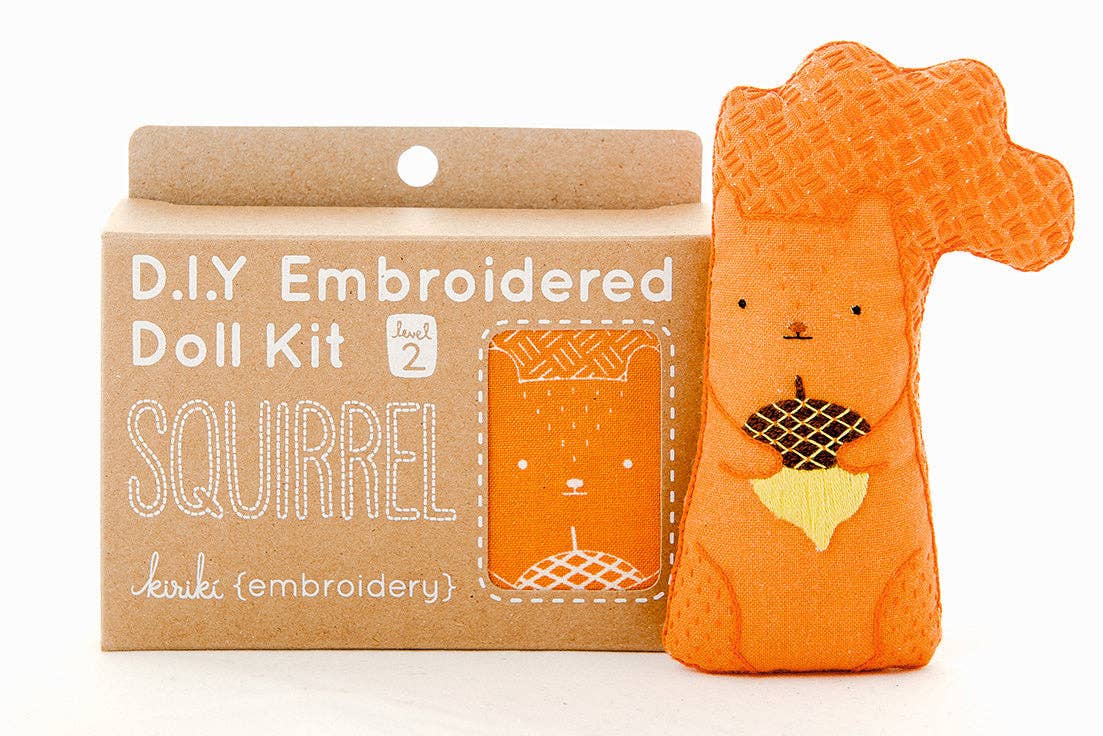 Squirrel - Embroidery Kit - Kiriki Press