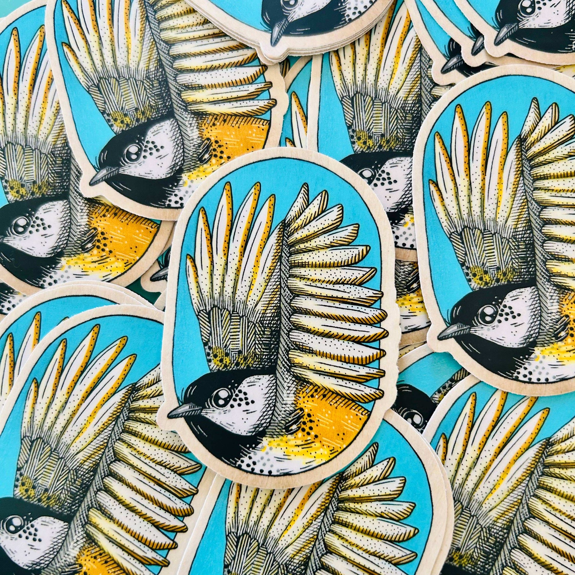 Flying Chickadee Vinyl Sticker - Dear Darlington