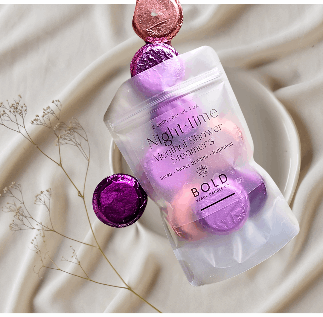 Shower Steamers – Night Time Collection - 6 pack 3 scents - Bold Space Candle Co.